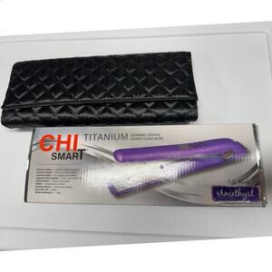 CHI Hair Straightener / Flat Iron / Smart / Titanium / Amethyst / Purple / NIB